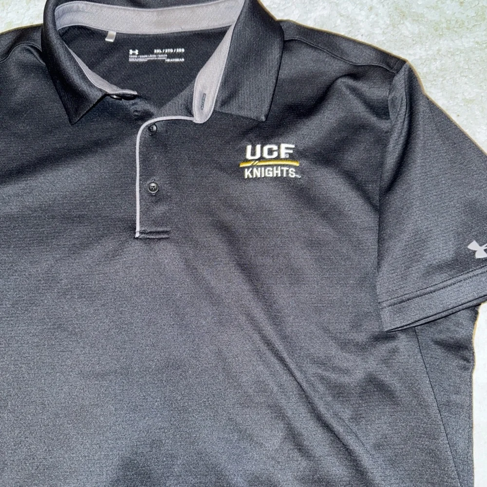 University Central Florida UCF Knights Under Armour MENS XXL 2XL Golf Polo Shirt - Picture 4 of 7
